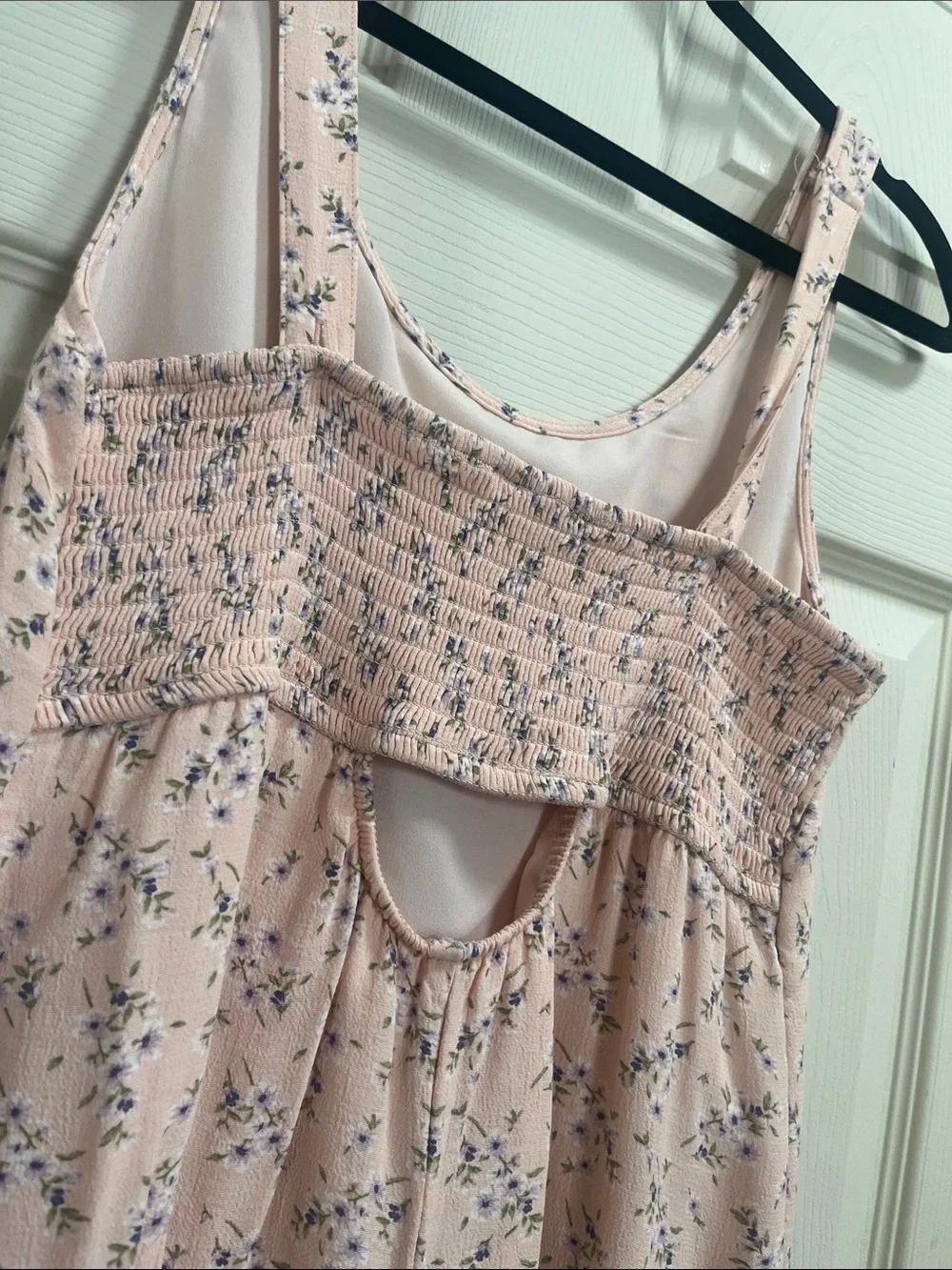 American Eagle Outfitters Light Pink Floral Chemise